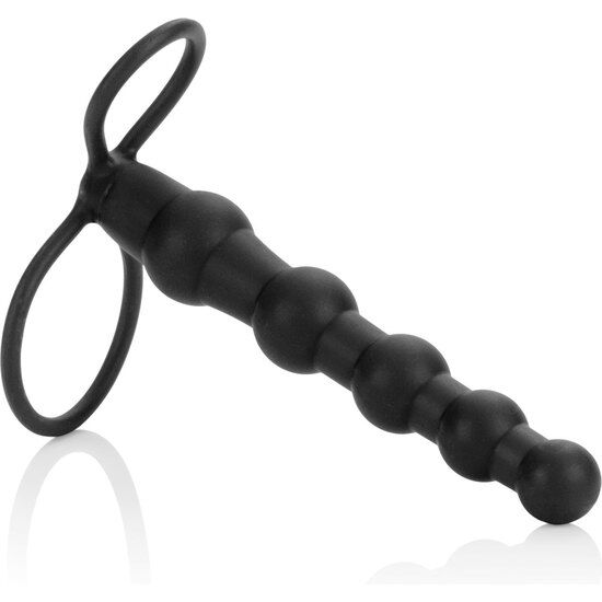 Doppio penetratore con perline di calex nero