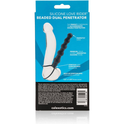 Doppio penetratore con perline di calex nero