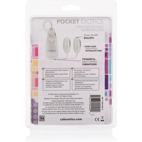 Calex palle vibranti silver duo