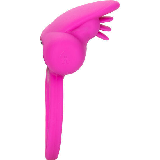 Anello Vibrante California Exotics Dual Clit Flicker Rosa