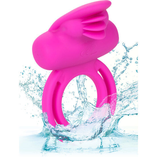 Anello Vibrante California Exotics Dual Clit Flicker Rosa