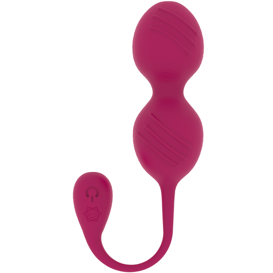 Palline vaginali Rithual Nisha con vibrazione bordeaux