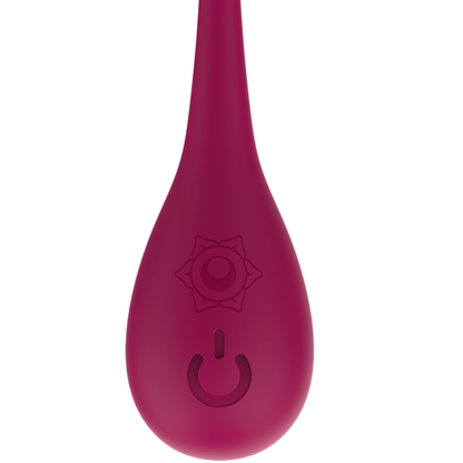 Palline vaginali Rithual Nisha con vibrazione bordeaux