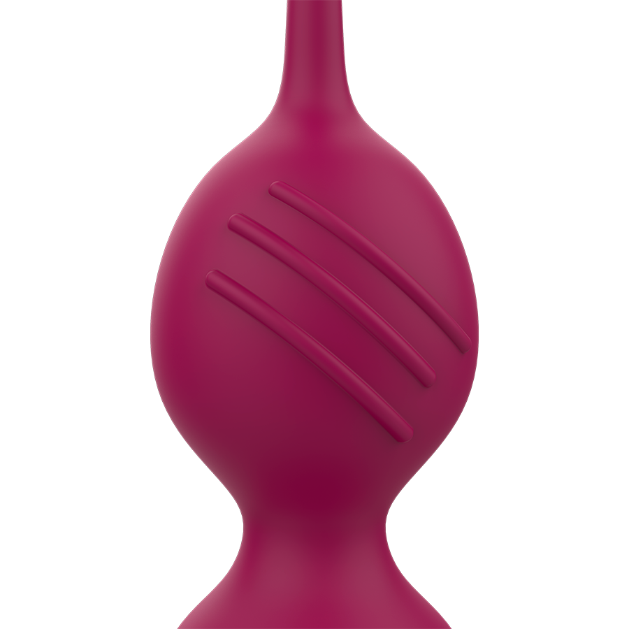 Palline vaginali Rithual Nisha con vibrazione bordeaux