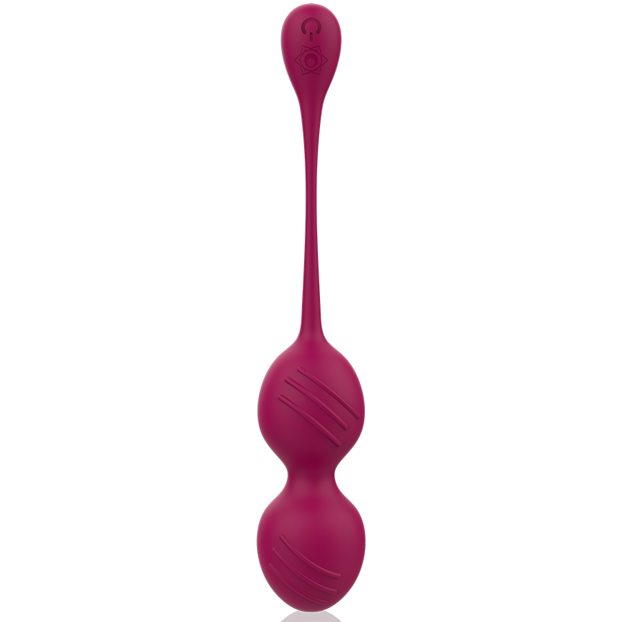 Palline vaginali Rithual Nisha con vibrazione bordeaux