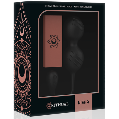 Palline vaginali Rithual Nisha nero con vibrazione