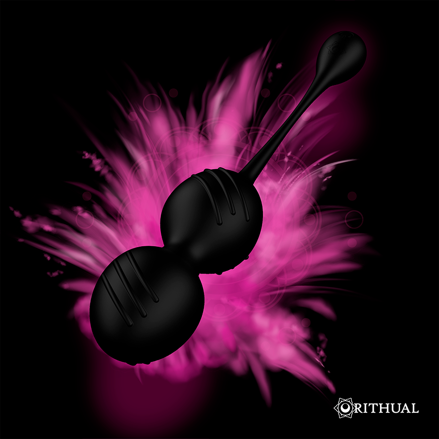 Palline vaginali Rithual Nisha nero con vibrazione