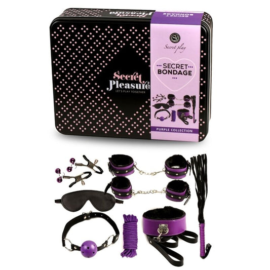 Kit Bondage Secretplay Secret Bondage Set 8 Pz Nero/Viola
