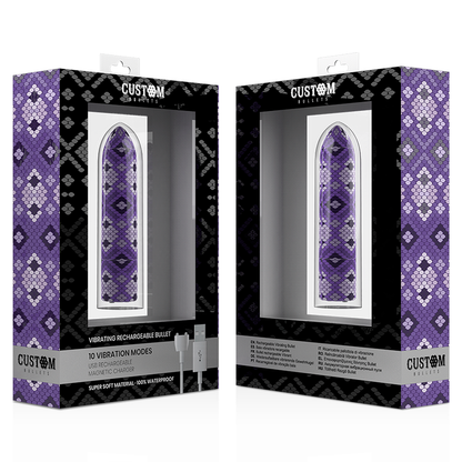 Custom bullets rechargeable snake purple magnetic bullet 10v