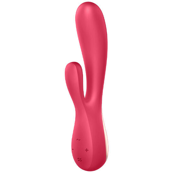 Vibratore rabbit - Satisfyer Mono flex rosso con app