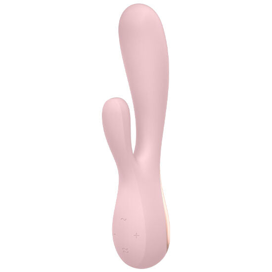 Vibratore rabbit - Mono flex rosa con app