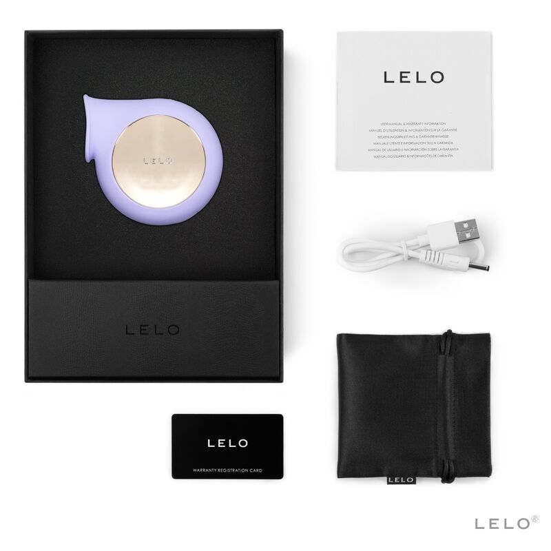 Lelo - stimulateur d'ondes clitoridiennes lilas Sila