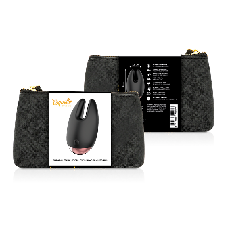 Stimolatore coquette chic desire cl toris nero / oro