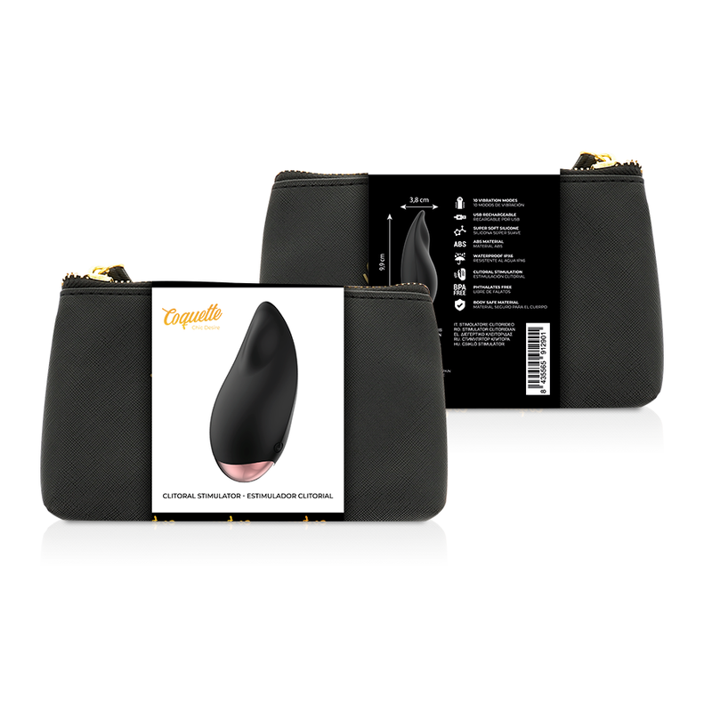 Stimolatore coquette chic desire cl toris nero / oro