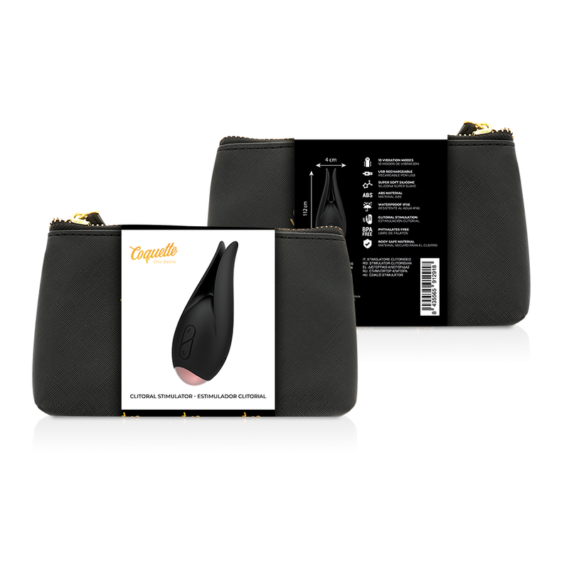 Stimolatore coquette chic desire cl toris nero / oro