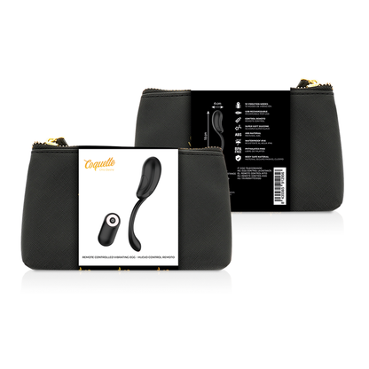 Ovetto vibrante Coquette con telecomando nero