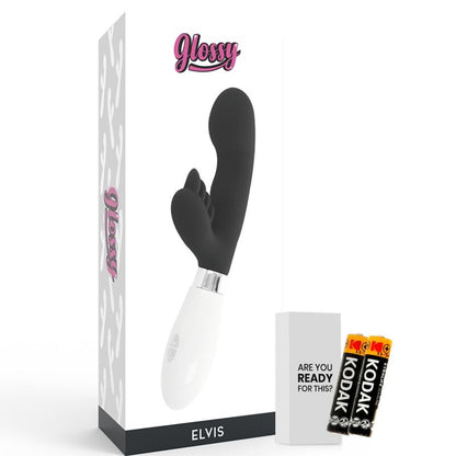 Vibratore Rabbit Glossy Elvis Nero