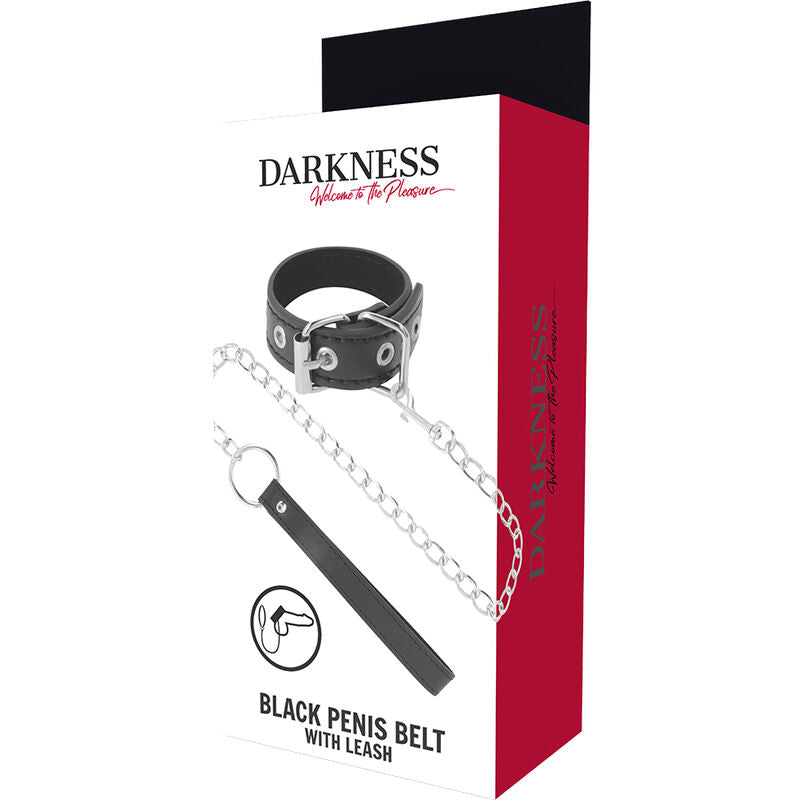 Fetish Darkness Penis Belt in Ecopelle Nera