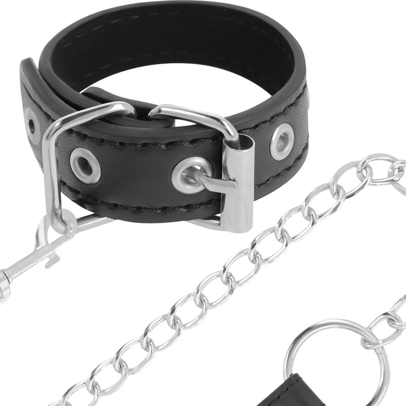 Fetish Darkness Penis Belt in Ecopelle Nera