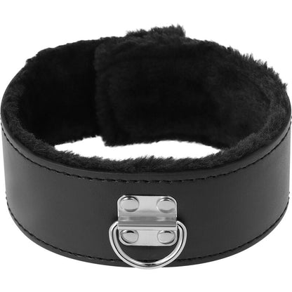 Darkness collar with leash titanium