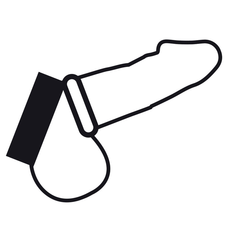 Darkness metal ring for the penis and testicles