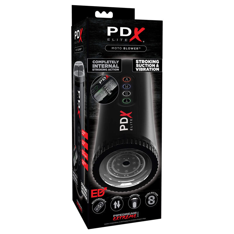 Masturbateur masculin PDX Elite Moto Blower Noir