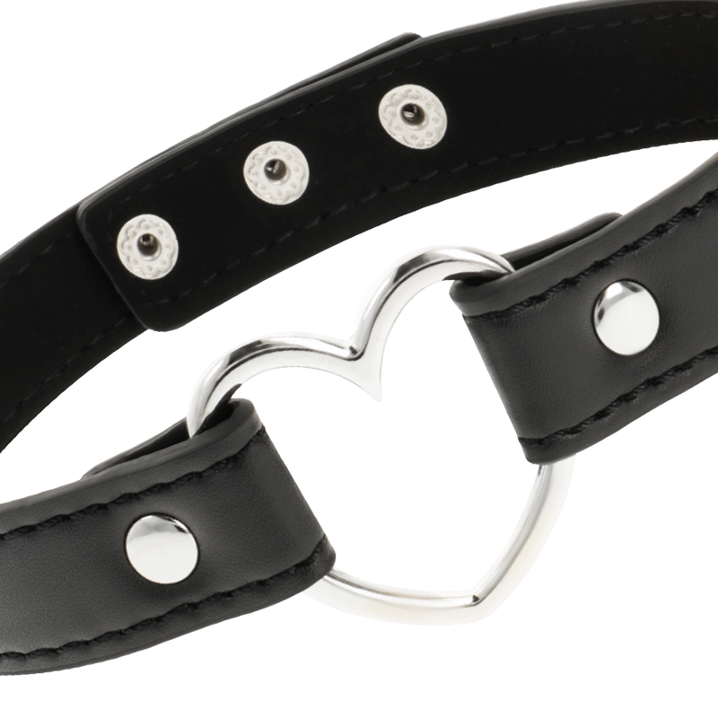Coquette collar cuero vegano accesorio woman corazÓn