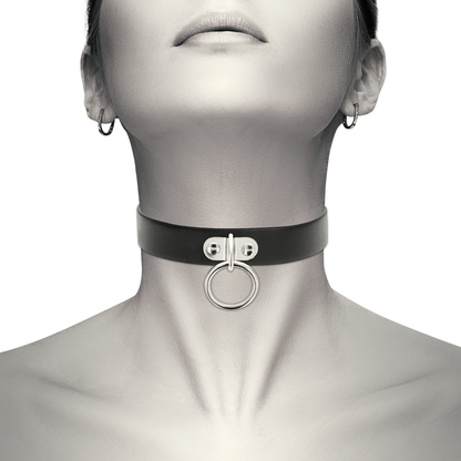 Coquette collar cuero vegano accesorio woman fetish