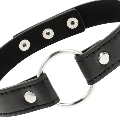 Coquette collar cuero vegano accesorio woman