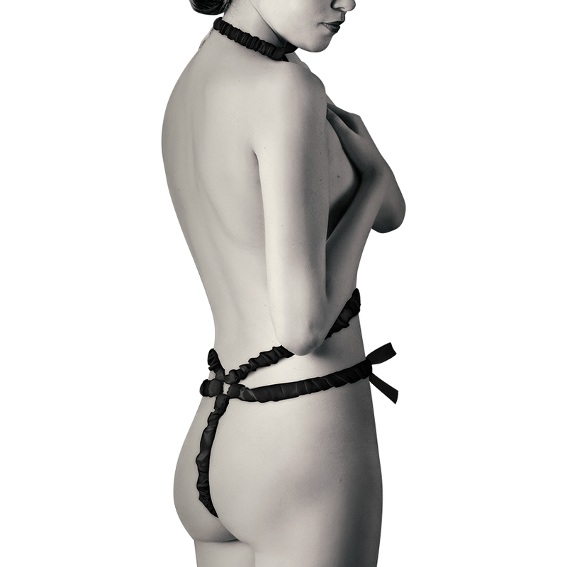Ensemble de lingerie coquette avec cache-tétons de luxe