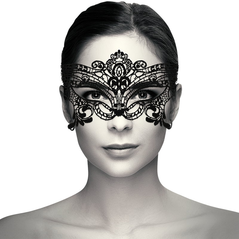 COQUETTE CHIC DESIRE - GRAND MASQUE EN DENTELLE NOIRE