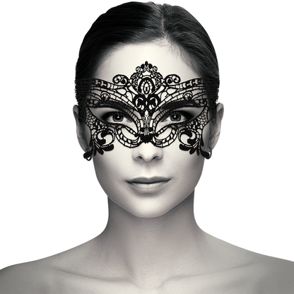 COQUETTE CHIC DESIRE - GRAND MASQUE EN DENTELLE NOIRE