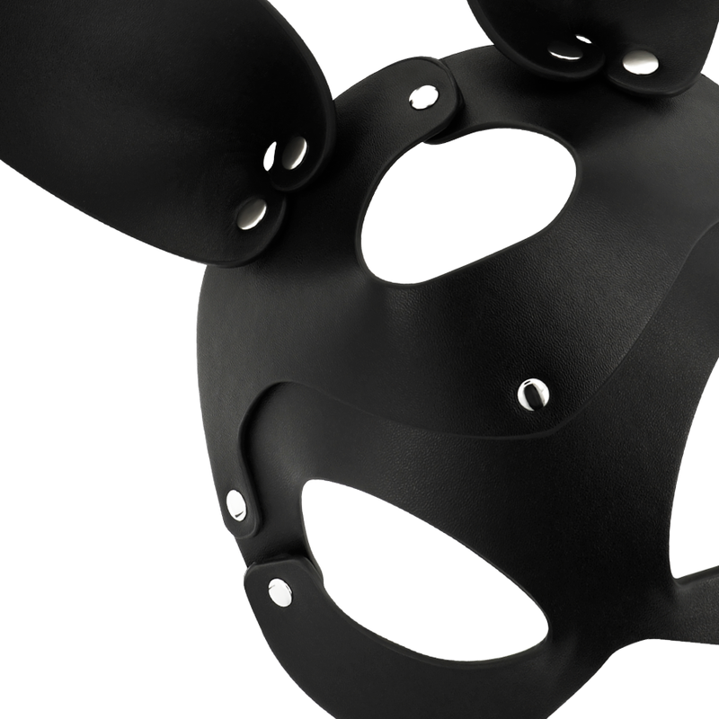 COQUETTE CHIC DESIRE - MASQUE VÉGÉTALIEN EN CUIR AVEC OREILLES DE LAPIN