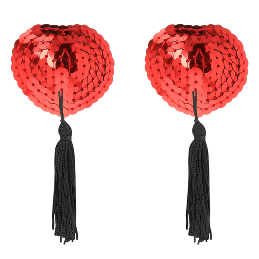 Coquette chic desire cubre pezones rojo