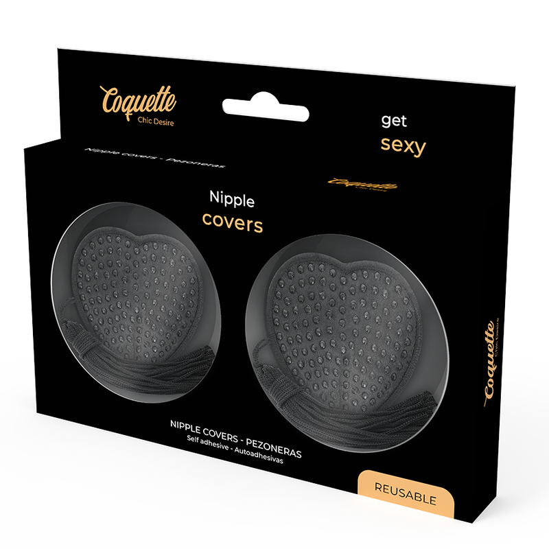 Coquette chic desire cubre pezones negro