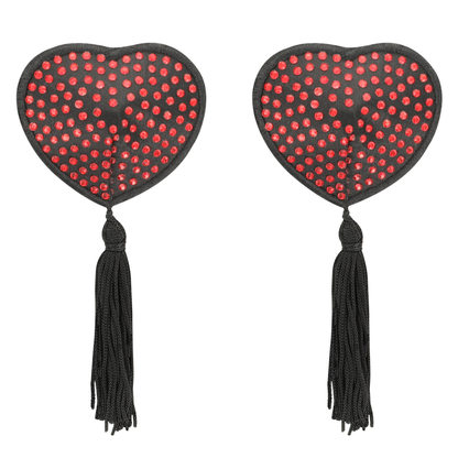 Coquette chic desire cubre pezones rojo / negro