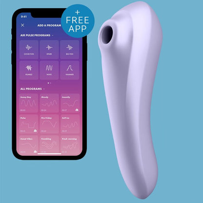 Succhia Clitoride Satisfyer Dual Pleasure Air Pulse Viola Chiaro