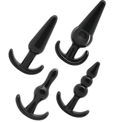 Anal Toys Addicted Toys Set 4 Pieces Nero
