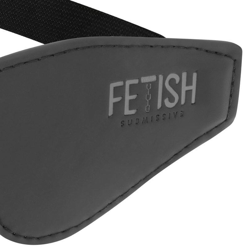 Fetish submissive antifaz cuero vegano