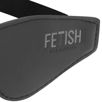 Fetish submissive antifaz cuero vegano