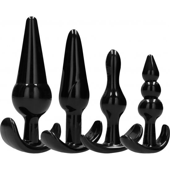 Anal Toys Addicted Toys Set 4 Pieces Nero
