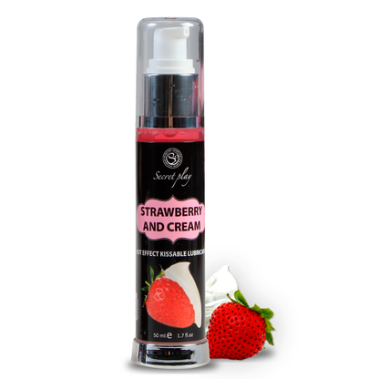 Secretplay lubricante 2-1 efecto calor fresa&nata 50ml