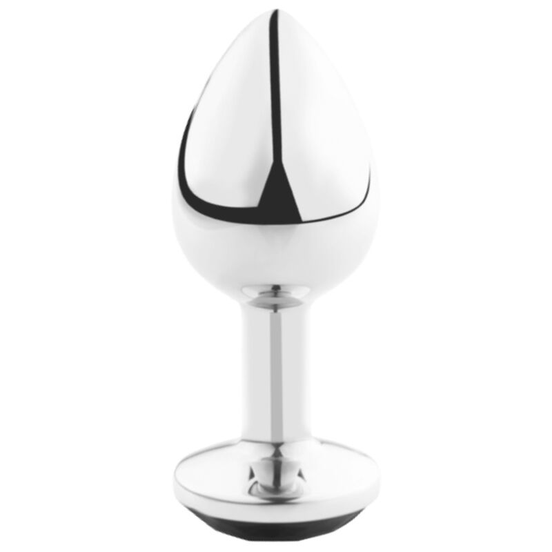 Secretplay anal plug in alluminio con diamante nero m