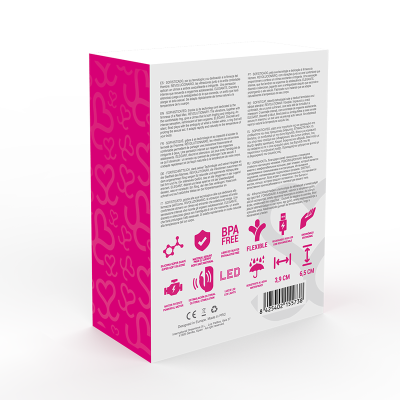Moressa brad premium silicone ricaricabile rosa