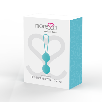 Palline vaginali Moressa osian due celeste