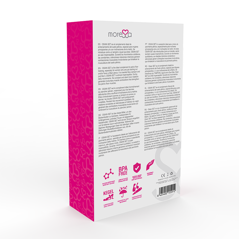 Palline vaginali Moressa Osian set rosa