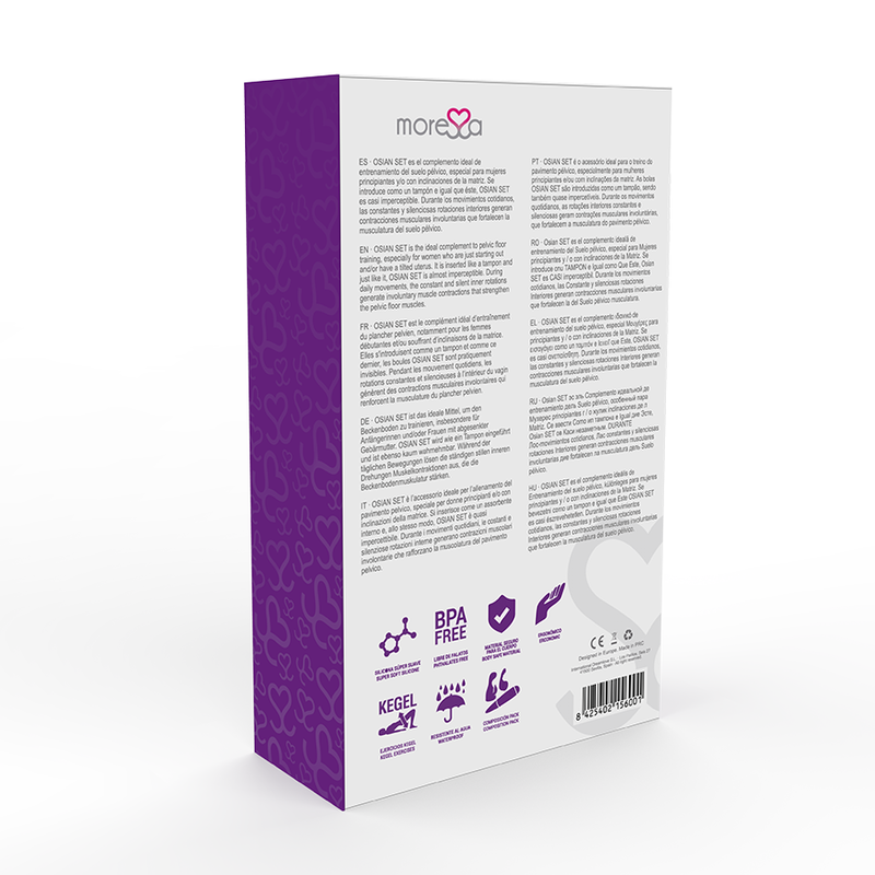 Boules vaginales Moressa osian set violet