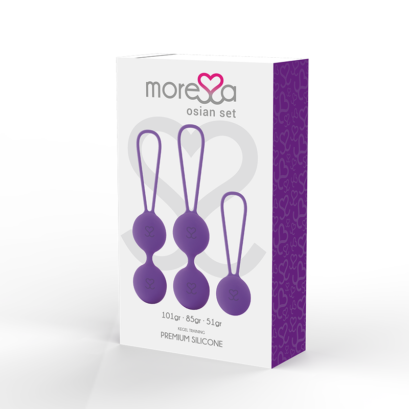 Boules vaginales Moressa osian set violet