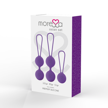 Boules vaginales Moressa osian set violet