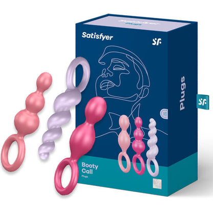 Set tappi anali soddisfatti 3pz tricolore